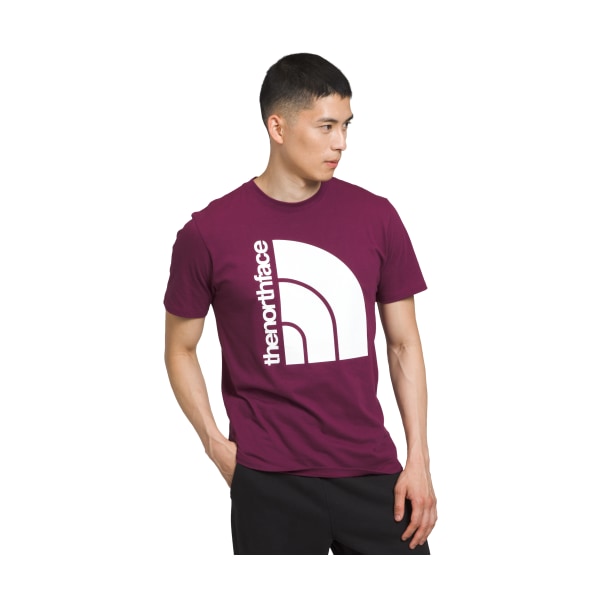 81164393 Jumbo Half Dome Short-Sleeve T-Shirt for Men - Boysenberry & TNF White - Small -  The North Face