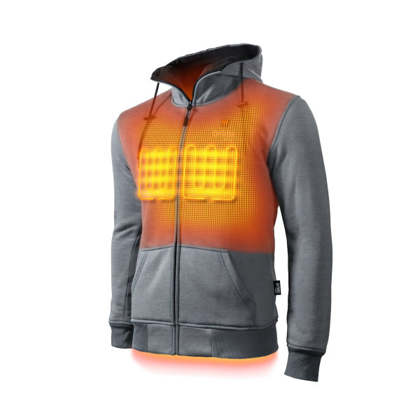 81129272 Ridge Heated Hoodie for Men - Storm - Medium -  Gobi Heat