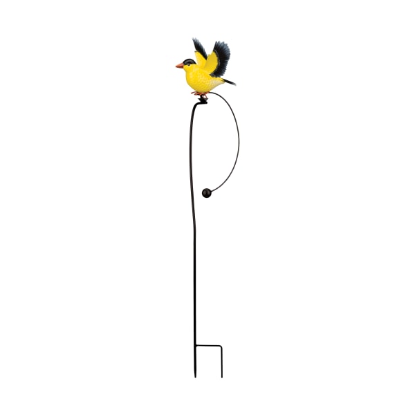 80970305 Gold Finch Rocker Bird Stake -  Regal Art & Gift