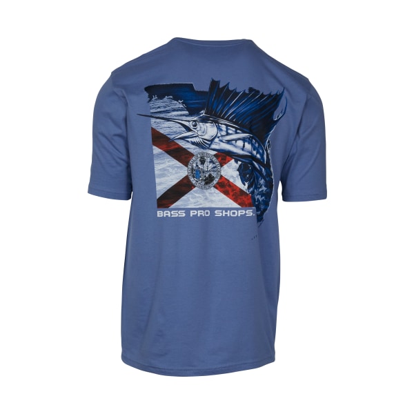 81155725 Bass Pro Shops Florida Flag Graphic Short-Sleeve T-Shirt for Men - Infinity Blue - Small -  World Wide Sportsman