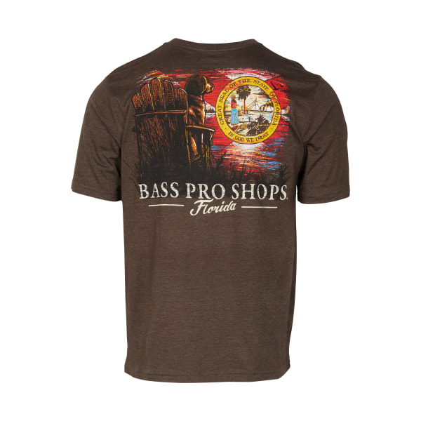 81155711 Bass Pro Shops Florida Dog Graphic Short-Sleeve T-Shirt for Men - Slate Brown Heather - 2XL -  World Wide Sportsman