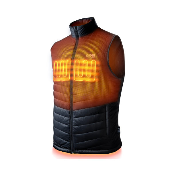 81130647 3-Zone Heated Vest for Men - Onyx - Medium -  Gobi Heat