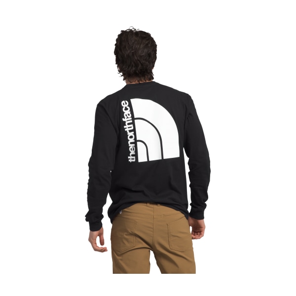 81164580 Jumbo Half Dome Long-Sleeve T-Shirt for Men - TNF Black & TNF White - Medium -  The North Face