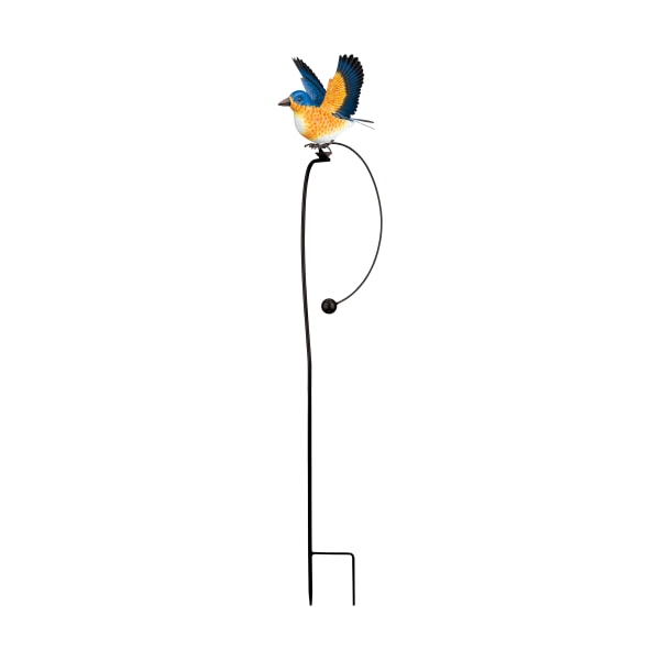 80970303 Blue Bird Rocker Bird Stake -  Regal Art & Gift