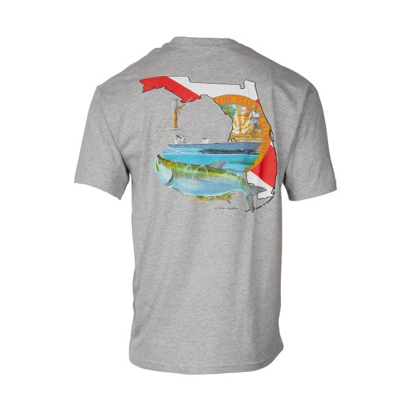 60590931 Florida Flag Short-Sleeve T-Shirt for Men - Heather Gray - Small -  World Wide Sportsman