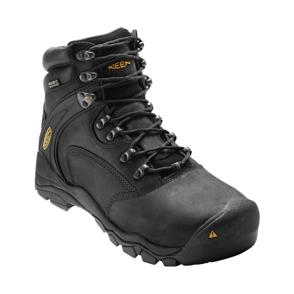 60585518 Louisville 6 in. Waterproof Steel Toe Work Boots for Men - Black - Size 13 - Medium -  Keen Utility