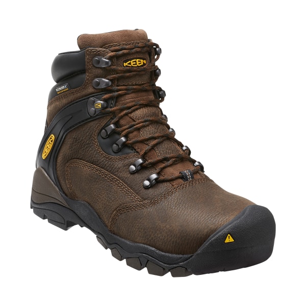 60585554 Louisville 6 in. Waterproof Steel Toe Work Boots for Men - Cascade Brown - Size 15 - Medium -  Keen Utility