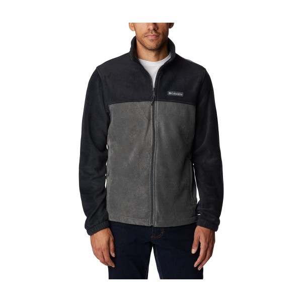 60631299 Steens Mountain Full-Zip Fleece 2.0 Jacket for Men - Black & Grill - Extra Large Tall -  Columbia