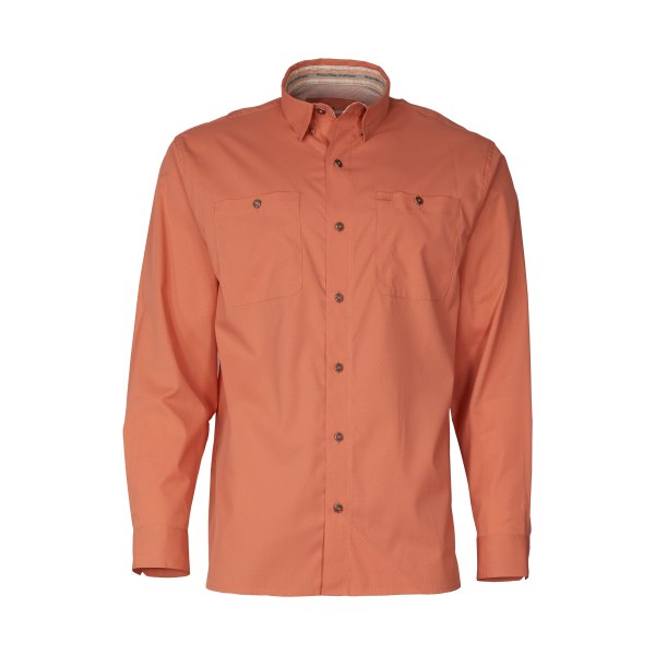 81035210 Ultimate Angler Solid Button-Down Long-Sleeve Shirt for Men - Crabapple - 2XL -  World Wide Sportsman