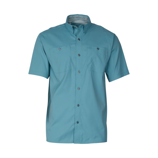 81034085 Ultimate Angler Solid Short-Sleeve Shirt for Men - Reef Water - Small -  World Wide Sportsman