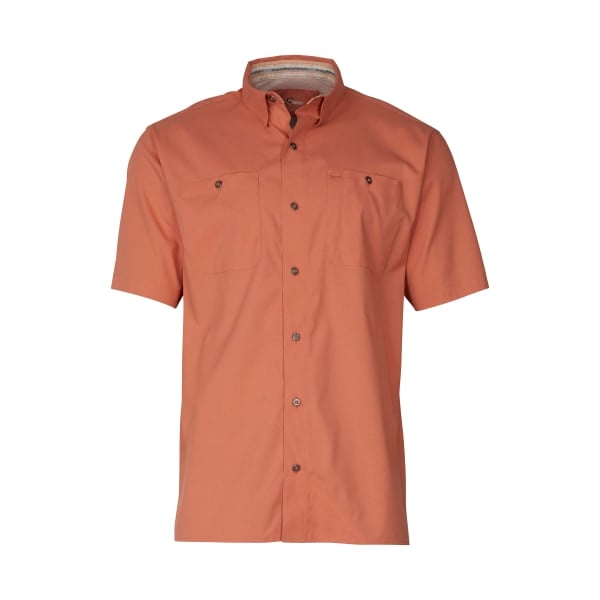 81034061 Ultimate Angler Solid Short-Sleeve Shirt for Men - Crabapple - Small -  World Wide Sportsman