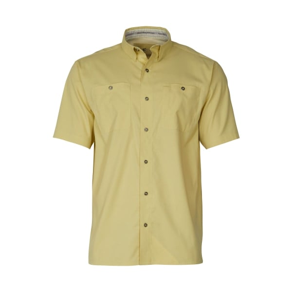 81034094 Ultimate Angler Solid Short-Sleeve Shirt for Men - Golden Mist - Extra Large -  World Wide Sportsman