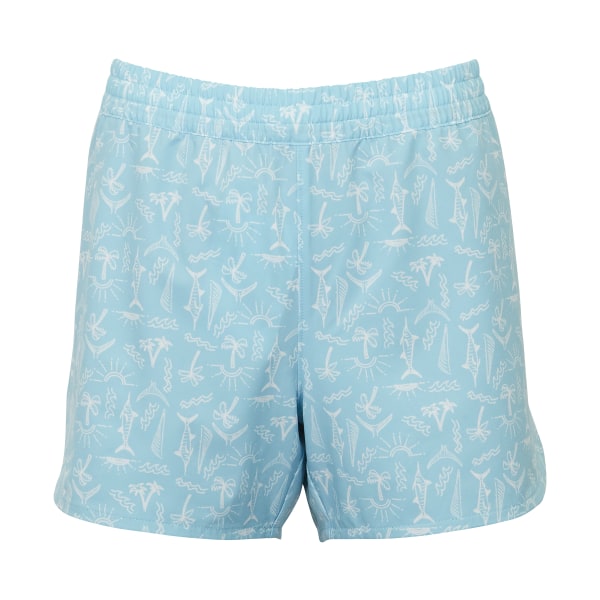 81035277 Charter Print Pull-On Shorts for Ladies - Sky Blue Sunshine - 2XL -  World Wide Sportsman