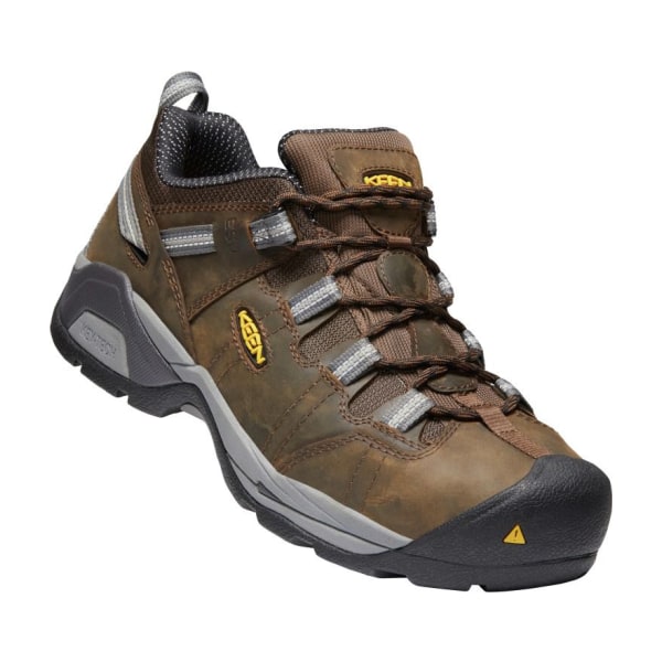 81141182 Detroit XT ESD Steel Toe Work Shoes for Men - Cascade Brown & Gargoyle - Size 13 - Medium -  Keen Utility