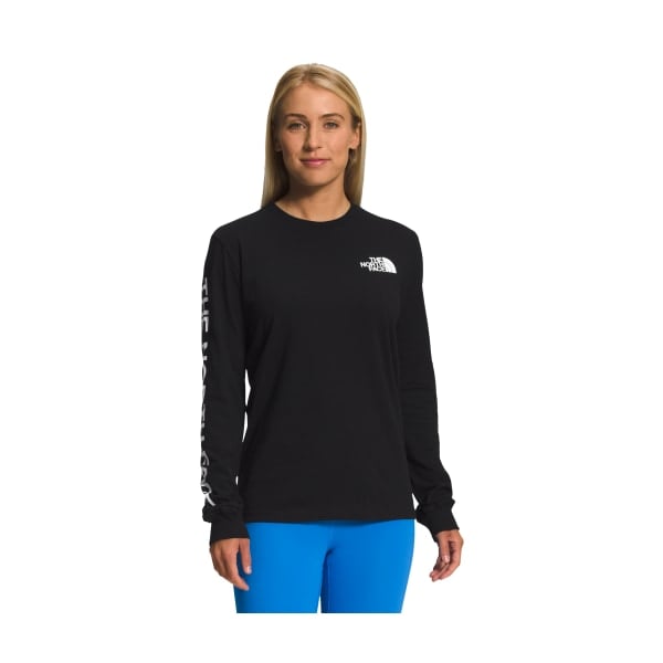 81052362 Hit Graphic Long-Sleeve T-Shirt for Ladies - TNF Black & TNF White - 2XL -  The North Face