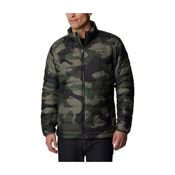 81151897 Powder Lite Jacket for Men - Stone Green Mod Camo Print - Large -  Columbia