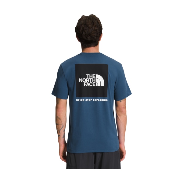 81055702 Box NSE Short-Sleeve T-Shirt for Men - Shady Blue & TNF Black - Small -  The North Face