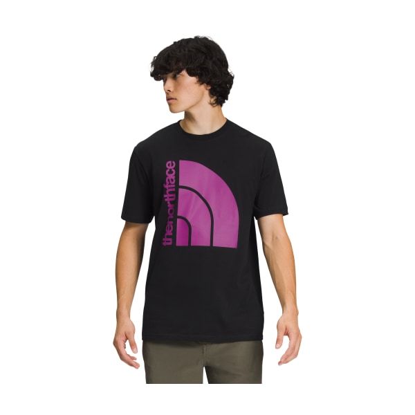 81082408 Jumbo Half Dome Short-Sleeve T-Shirt for Men - TNF Black & Purple - Small -  The North Face