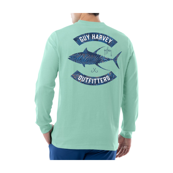 81208702 Tropic Tuna Long-Sleeve T-Shirt for Men - Beach Glass - Small -  Guy Harvey