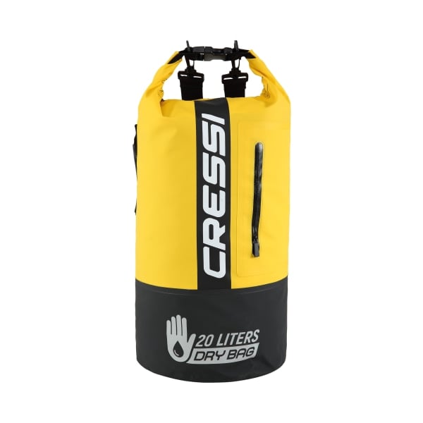 81194824 Waterproof 20L Dry Bag - Black & Yellow