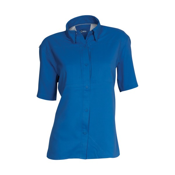 81056007 Marina Short-Sleeve Shirt for Ladies - Delft Blue - Small -  World Wide Sportsman