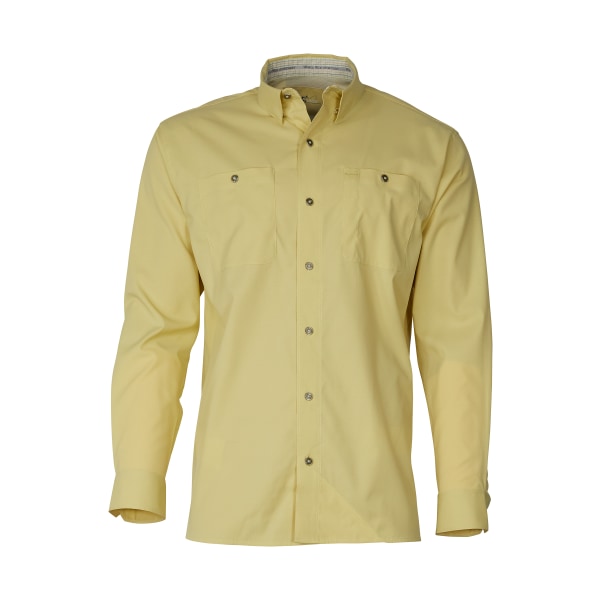 81035234 Ultimate Angler Solid Button-Down Long-Sleeve Shirt for Men - Golden Mist - Medium -  World Wide Sportsman