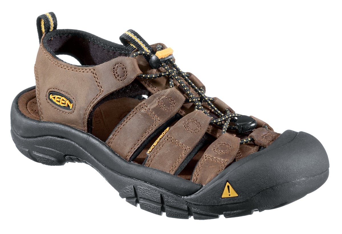 76283558 Port Leather Hiking Sandals for Men - Bison - Size 8.5 - Medium -  Keen