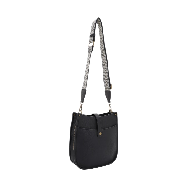 Jessie & James Chelsea Lock and Key Concealed Carry Crossbody - Black 10in H X 9.75in W X 3in D -  SMC31259 BK