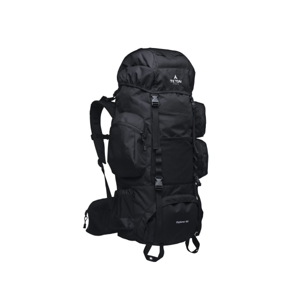 81108134 Teton Sports Explorer 65 Internal Frame Backpack, Black - Adult