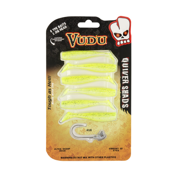 81290592 4 in. Vudu Quiver Shad, Lime Slice - Pack of 6 -  Bass Pro Shops