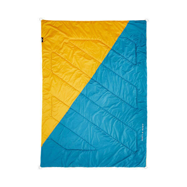 81612307 Acadia Mammoth 2-Person Outdoor Camp Blanket - Goldenrod & Peacock