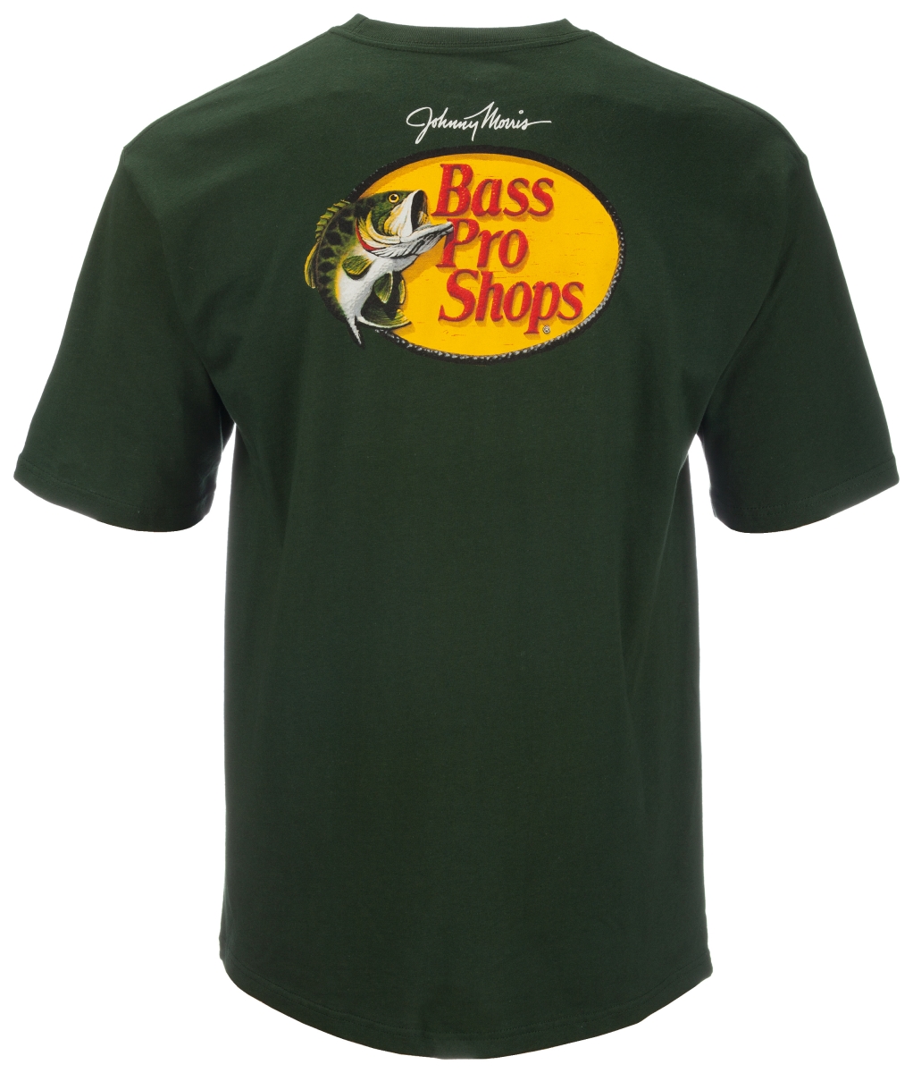 88011701 Johnny Morris Woodcut Logo Short-Sleeve T-Shirt for Men - Hunter - Small -  Bass Pro Shops