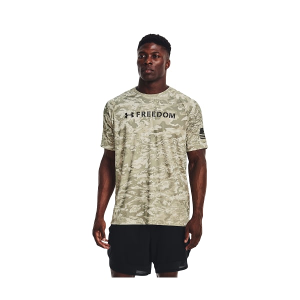 Under Armour 80952955 Freedom Tech Short-Sleeve Camo T-Shirt for Men - Summit White & Baroque Green - Medium -  Inner Armour