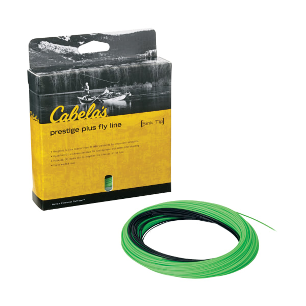 80058784 Prestige Plus Sink Tip Type 4 Fly Line - Black & Green - Line Weight 10 -  Cabelas