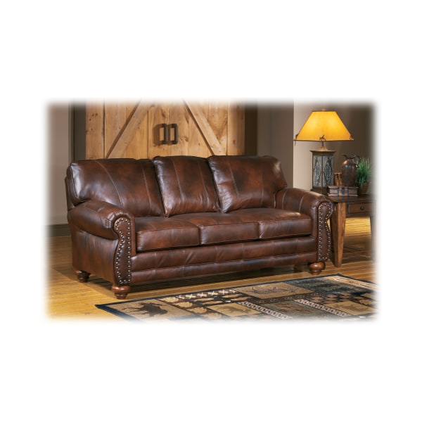 80076483 83.5 x 39 x 38.3 in. Noble Furniture Chestnut Stationary Sofa -  Best Home Furnishings