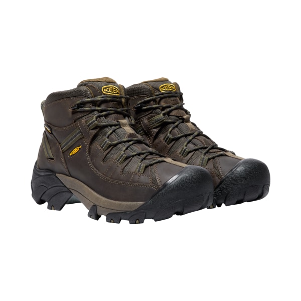 75467767 Targhee II Mid Waterproof Hiking Boots for Men - Canteen & Dark Olive - Size 13 - Medium -  Keen