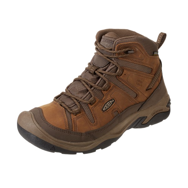 20623253 Circadia Mid WP Waterproof Hiking Boots for Men - Bison & Brindle - Size 8.5 - Medium -  Keen