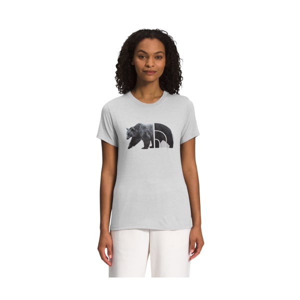 81088180 Tri-Blend Bear Graphic Short-Sleeve T-Shirt for Ladies - TNF Light Grey Heather - Small -  The North Face