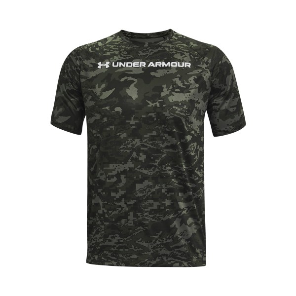 Under Armour 60526425 UA Tech ABC Camo Short-Sleeve T-Shirt for Men - Surface Gray & Mod Gray - 3XL -  Inner Armour