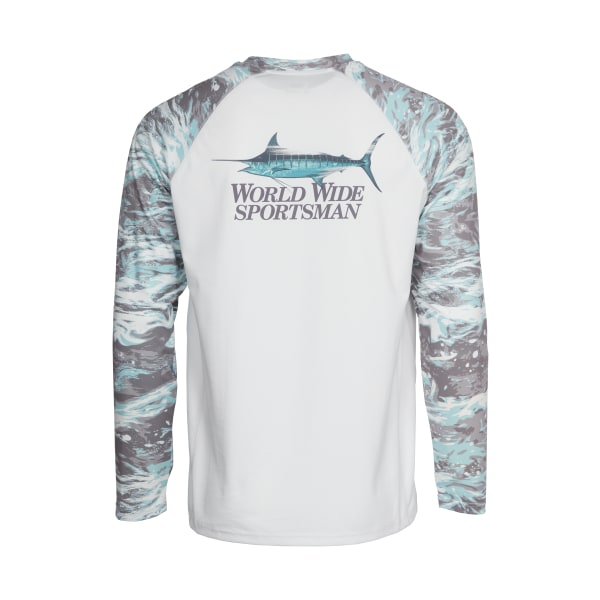 60623610 Sublimated Springs Marlin Long-Sleeve Performance Shirt for Men - White - Extra Large -  World Wide Sportsman