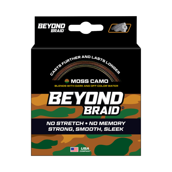 81072502 Braided Fishing Line - Moss Camo - 500 Yards - 30 lbs -  Beyond Braid