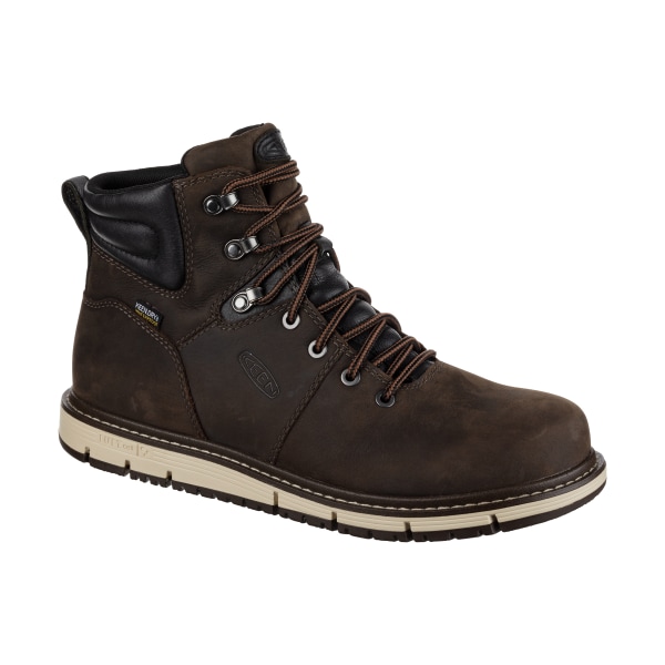 86298996 Akron Mid Waterproof Work Boots for Men - Cascade Brown & Black - Size 8.5 - Medium -  Keen Utility