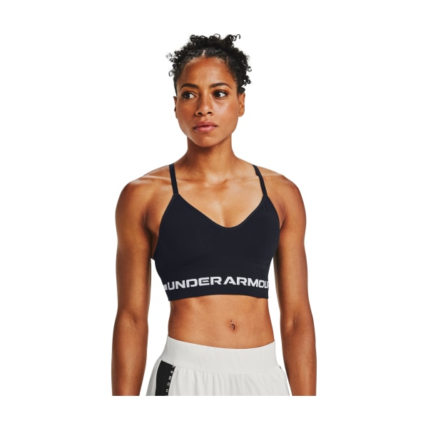 Under Armour 80683821 UA Seamless Low Long Sports Bra for Ladies - Black - Medium -  Inner Armour