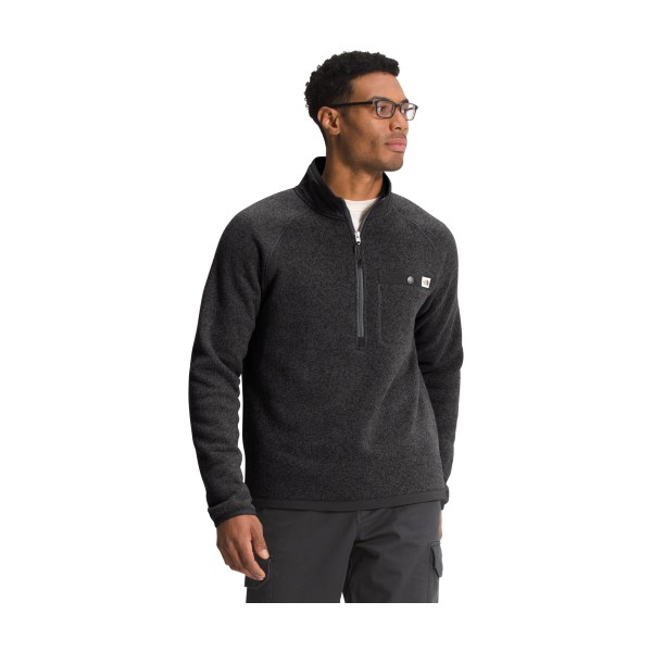 60564738 Gordon Lyons Quarter-Zip Long-Sleeve Pullover for Men - TNF Black Heather - Small -  The North Face