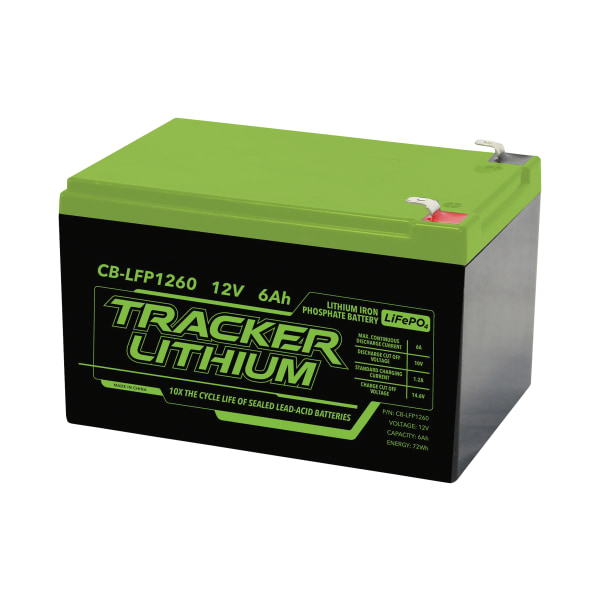 82973545 Tracker 12V Lithium Iron Phosphate Accessory Battery - 6AH -  Bass Pro Shops