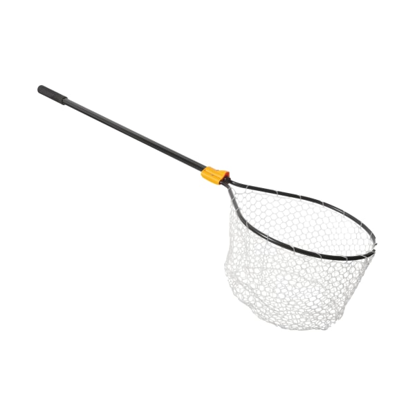 86298757 Conservation Series Flat Bottom Landing Net - 21 x 24 in. Hoop, 36 in. Handle - Black -  Frabill