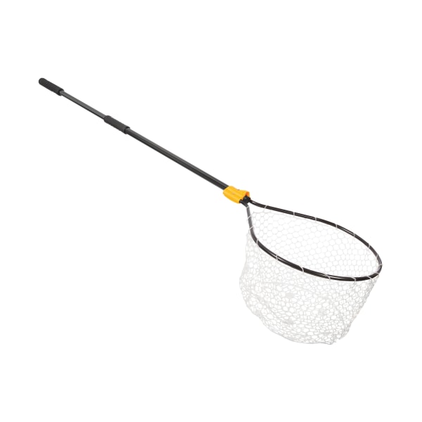 86298753 Conservation Series Flat Bottom Landing Net - 21 x 24 in. Hoop, 60 in. Handle - Black -  Frabill