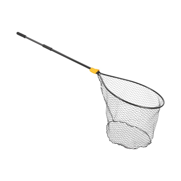 86298752 Conservation Series Flat Bottom Landing Net - 23 x 26 in. Hoop, 35 in. - 60 in. Handle - Black -  Frabill