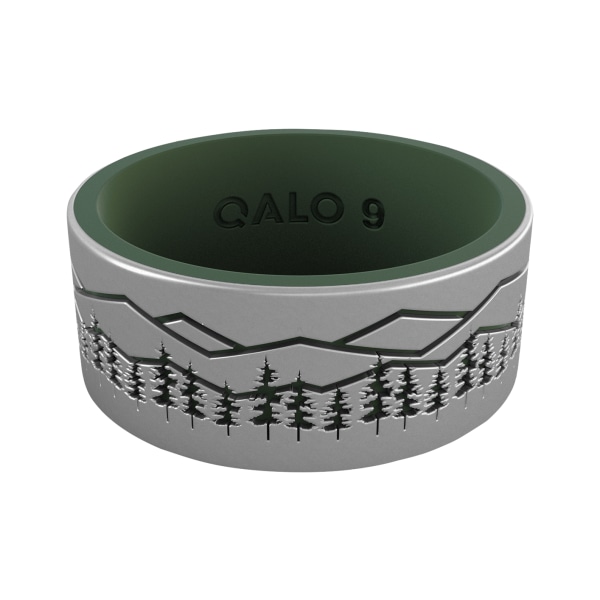 81181590 Eva Shockey Smoky Mountains Silicone Ring for Men - Size 10 - Silver -  QALO