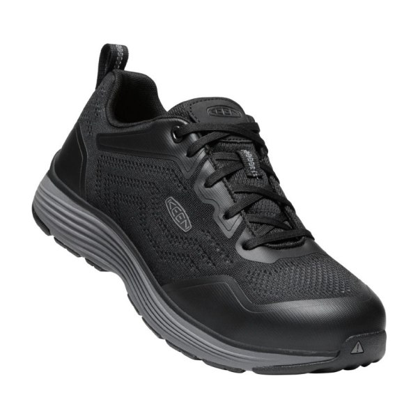 81160070 Sparta 2 Aluminum-Toe Work Shoes for Men - Steel Grey & Black - Size 7.5 - Wide -  Keen Utility